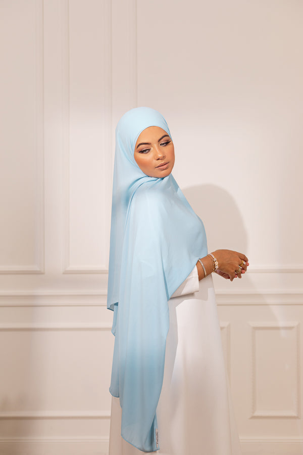 Hijab Le Soyeux - Azur clair