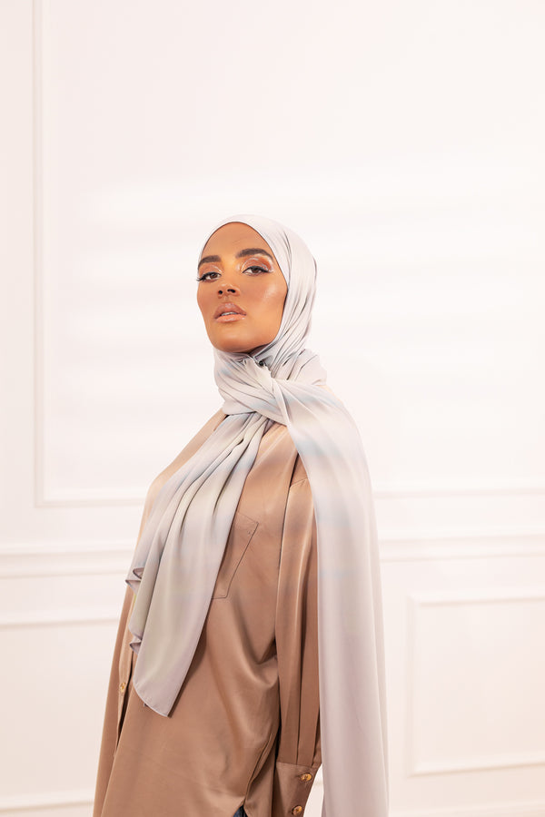 Hijab Le Soyeux - Gris de Lin