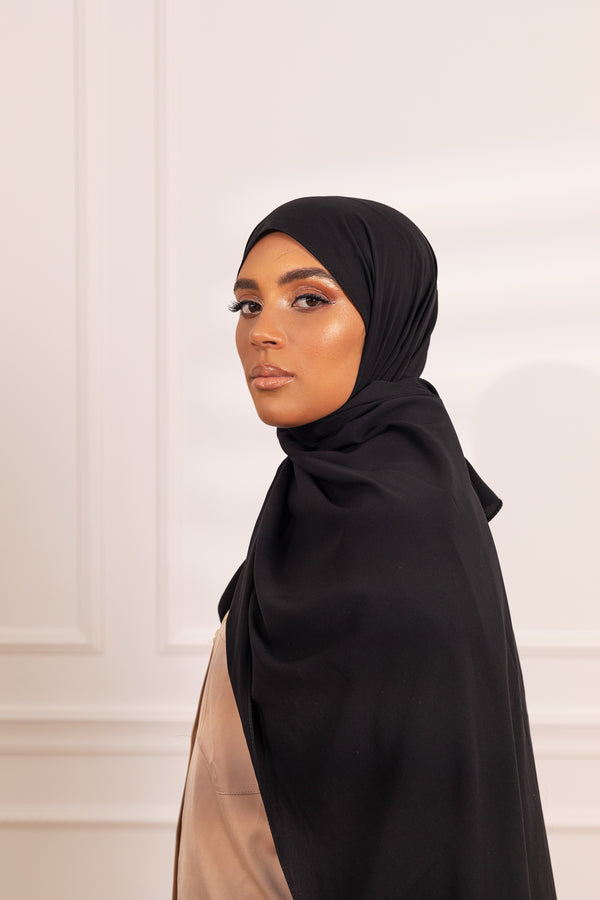 Hijab Le Soyeux - Noir obscur
