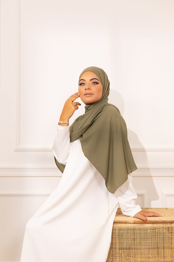 Hijab Le Soyeux - Vert Kaki