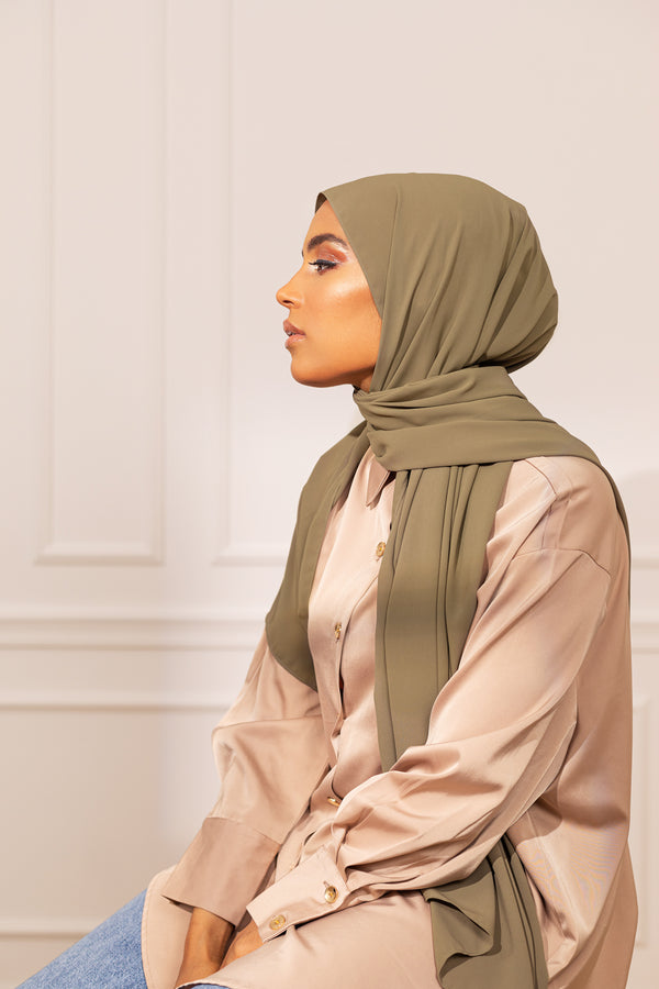 Hijab Le Soyeux - Vert Kaki
